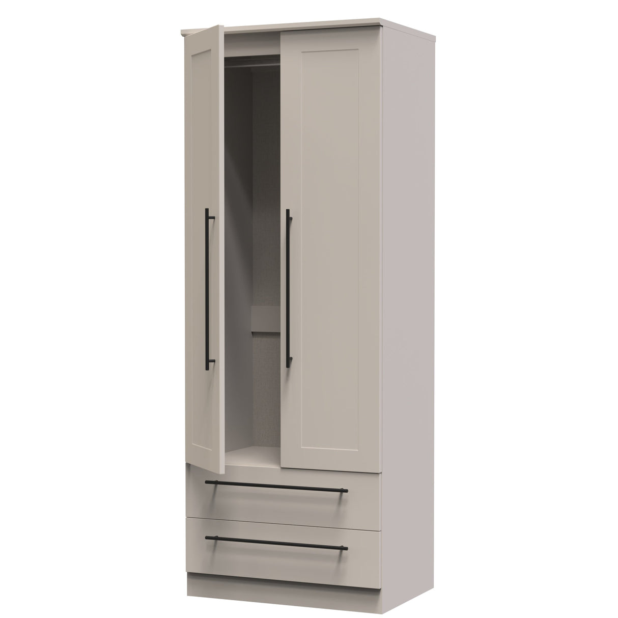 Beverley 2 Door 2 Drawer Wardrobe - Welcome Furniture