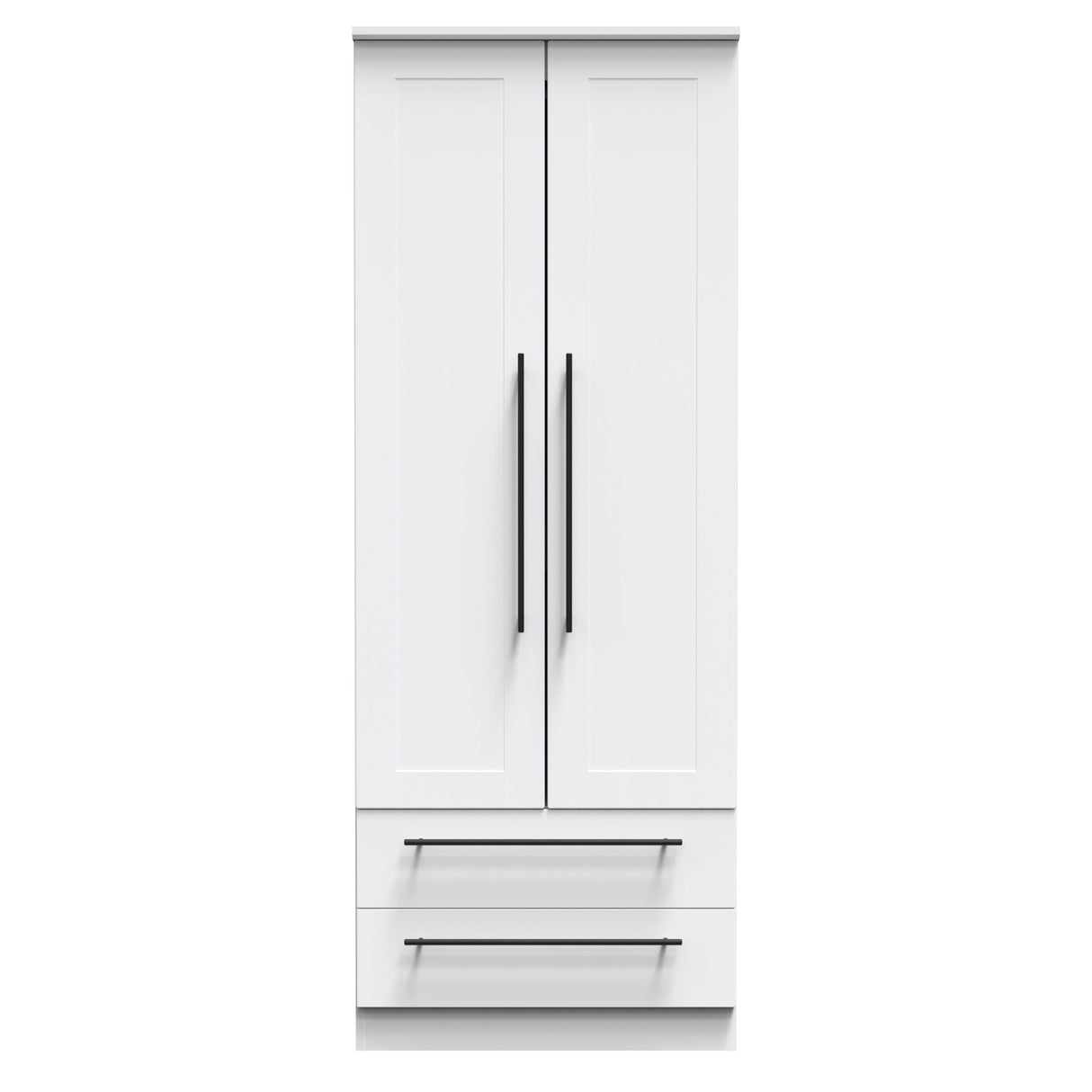 Beverley 2 Door 2 Drawer Wardrobe - Welcome Furniture