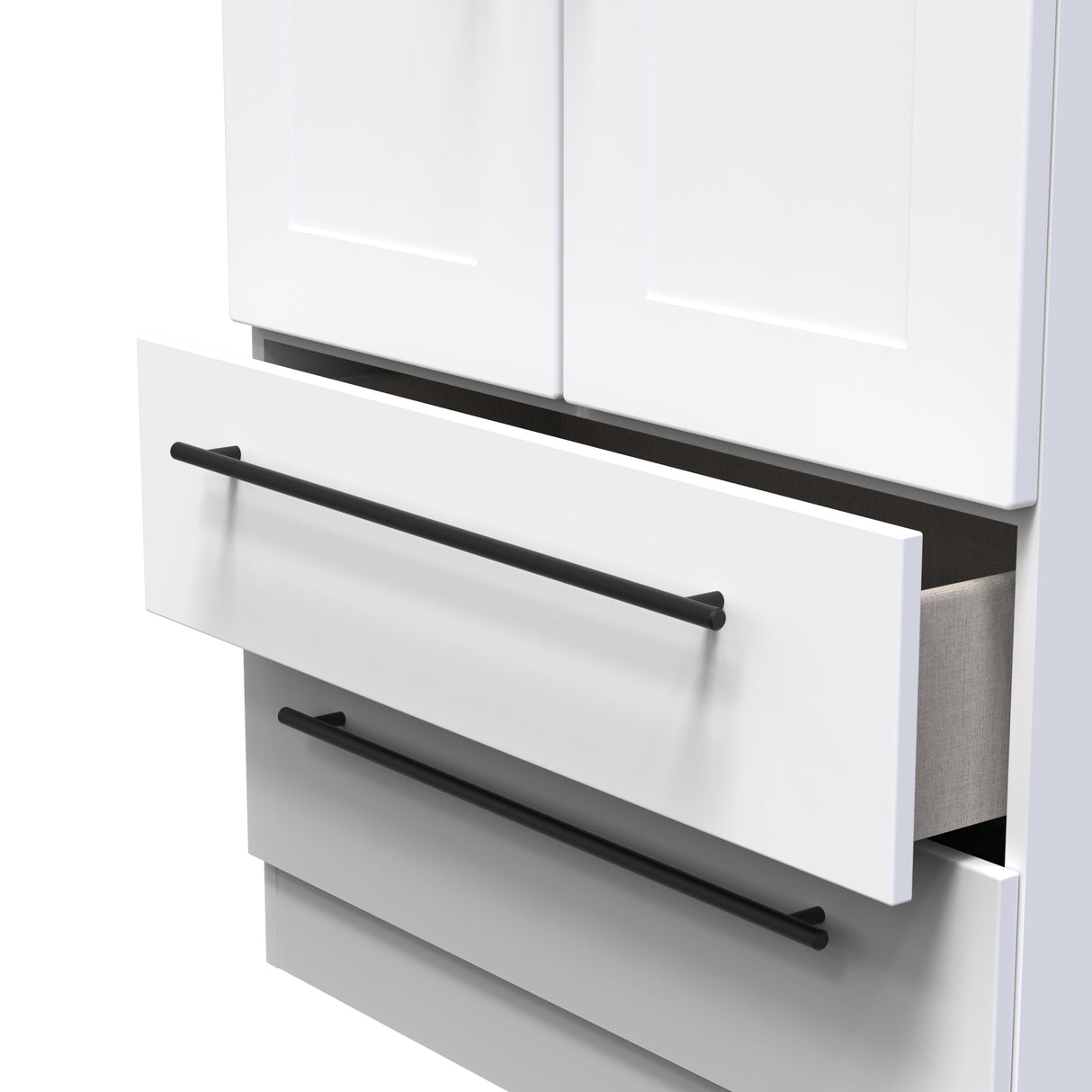 Beverley 2 Door 2 Drawer Wardrobe - Welcome Furniture
