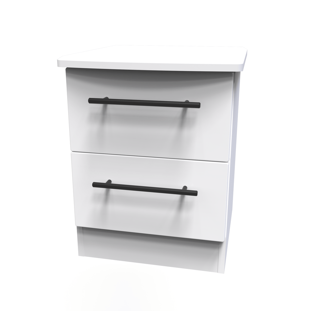 Beverley 2 Drawer Bedside Cabinet - Welcome Furniture