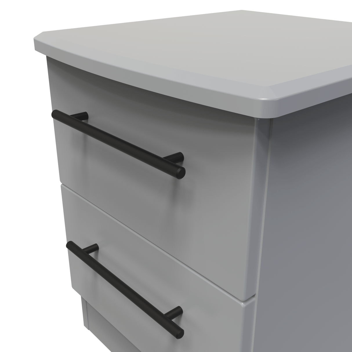 Beverley 2 Drawer Bedside Cabinet - Welcome Furniture