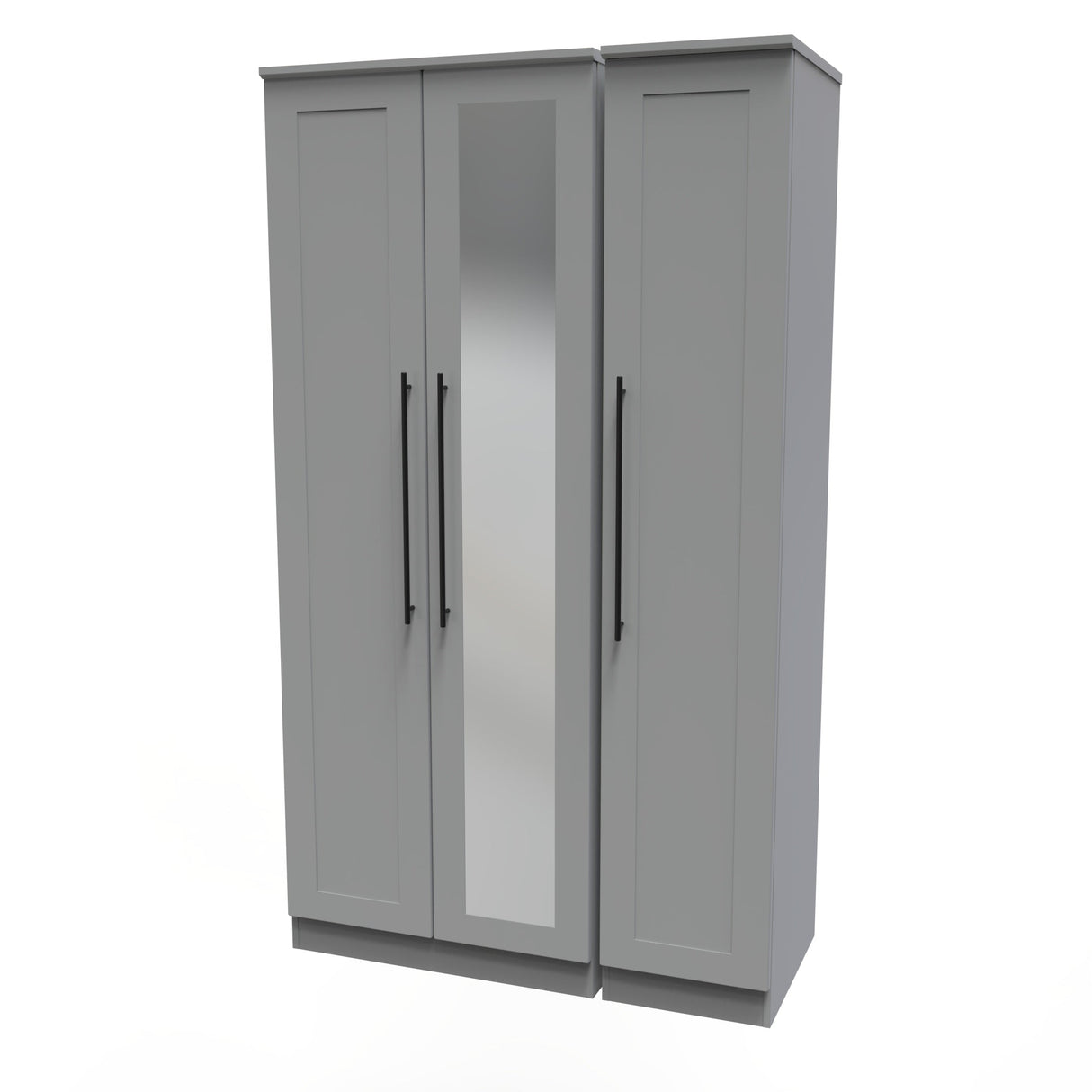 Beverley 3 Door Mirrored Wardrobe - Welcome Furniture