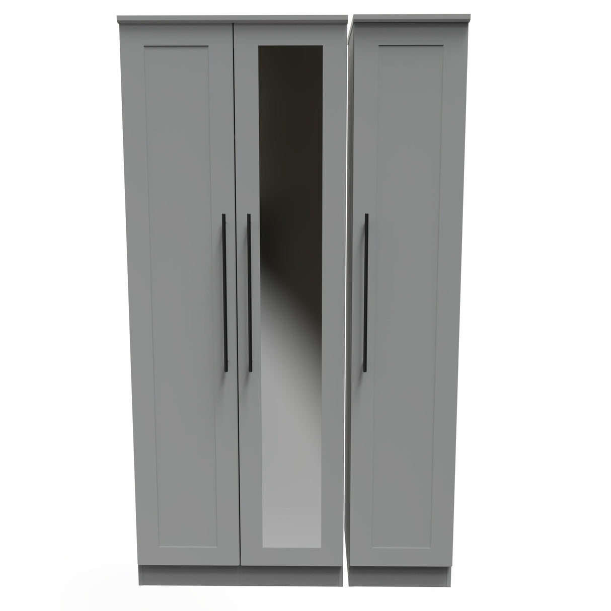 Beverley 3 Door Mirrored Wardrobe - Welcome Furniture