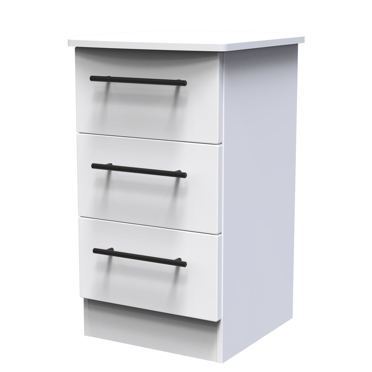 Beverley 3 Drawer Bedside Cabinet - Welcome Furniture