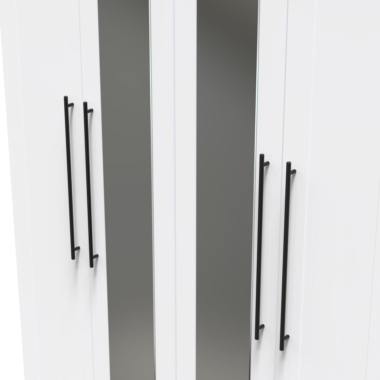 Beverley 4 Door Mirrored Wardrobe - Welcome Furniture