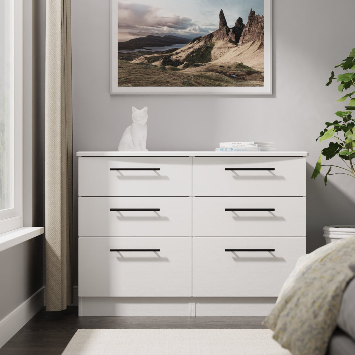 Beverley 6 Drawer Chest - Welcome Furniture