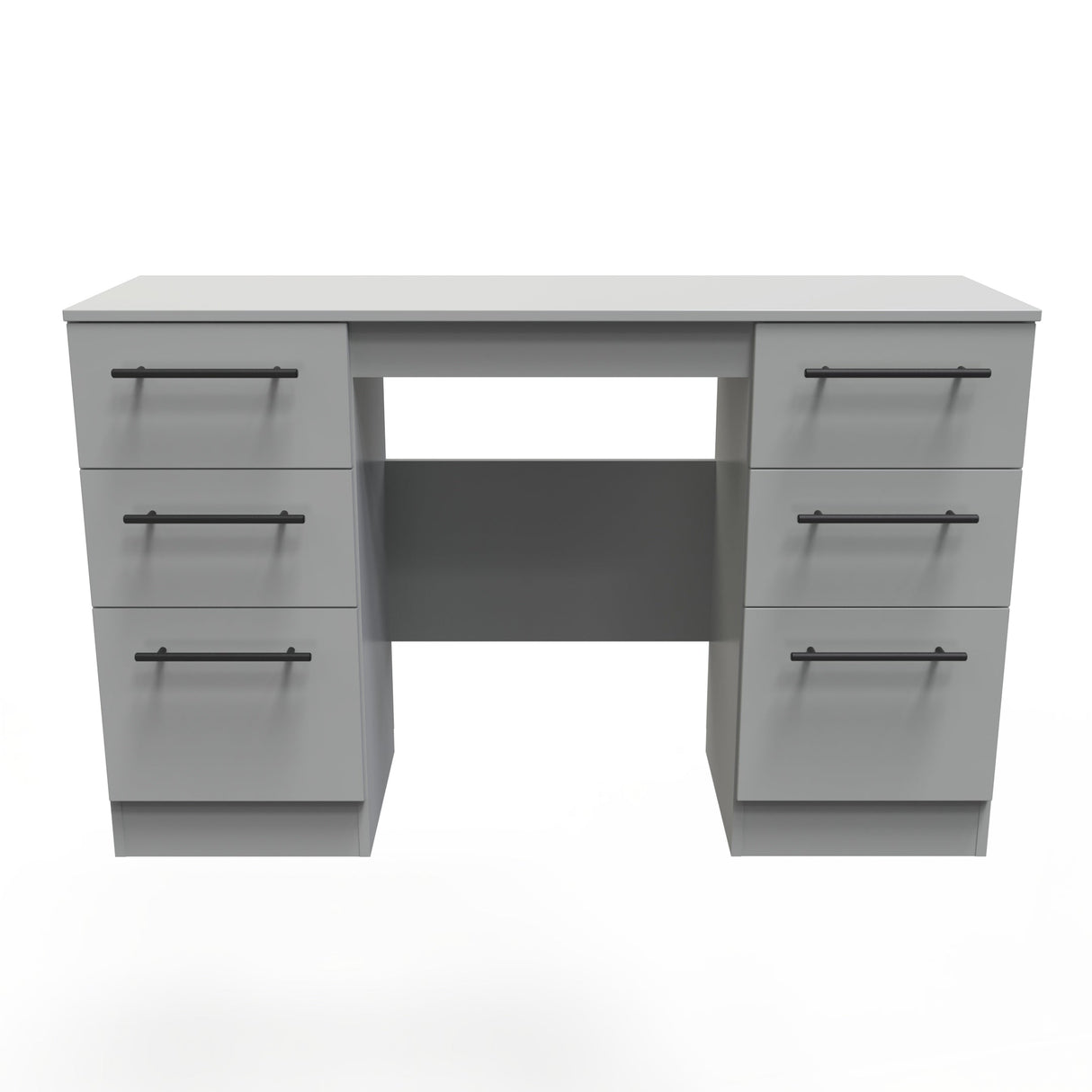 Beverley 6 Drawer Kneehole Vanity Dressing Table - Welcome Furniture
