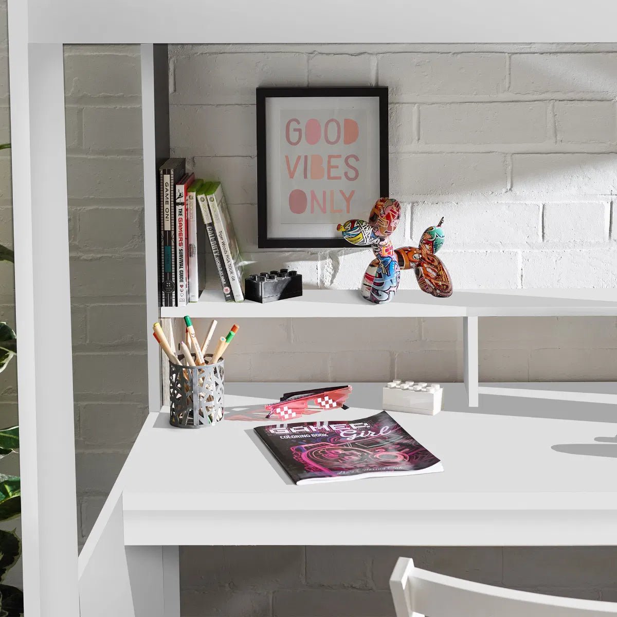 Blaze Gaming High Sleeper Bed Frame with Desk - Julian Bowen