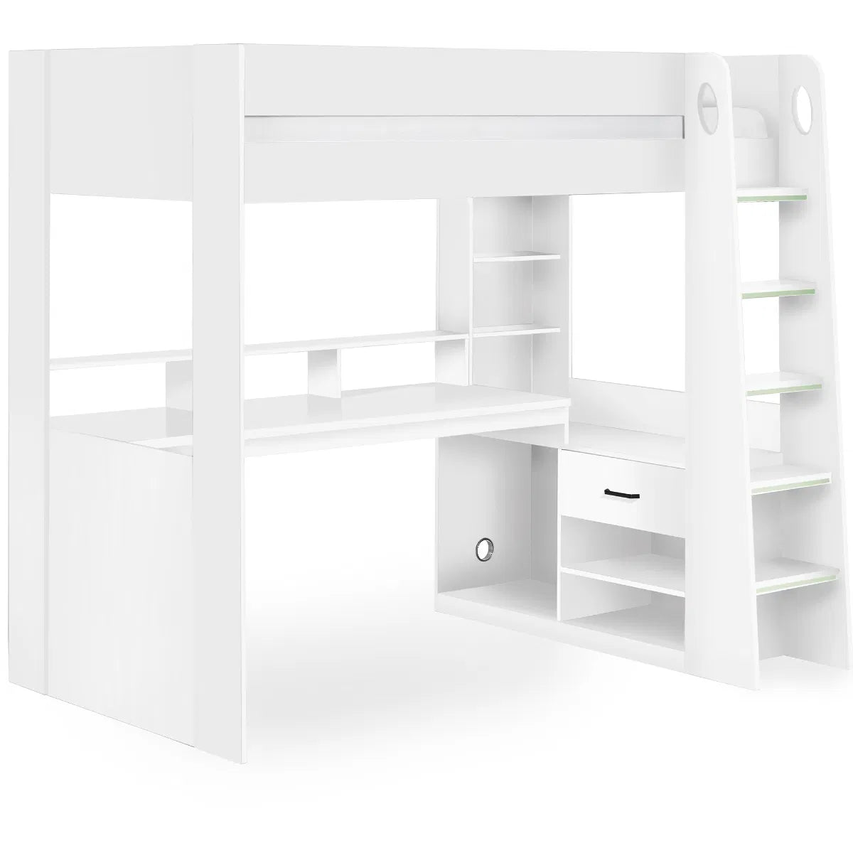 Blaze Gaming High Sleeper Bed Frame with Desk - Julian Bowen
