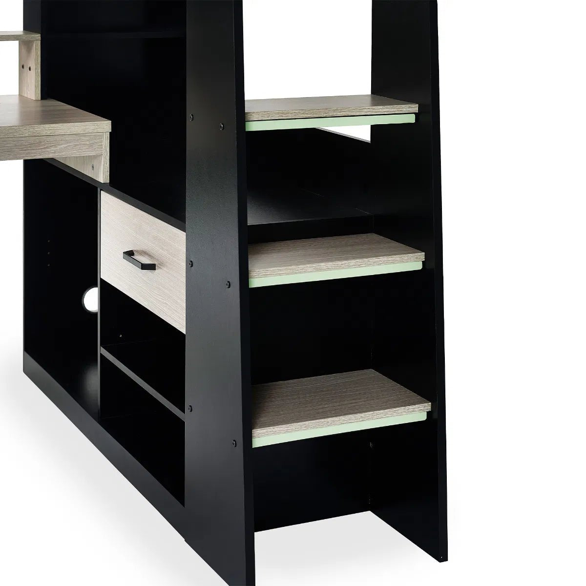 Blaze Gaming High Sleeper Bed Frame with Desk - Julian Bowen