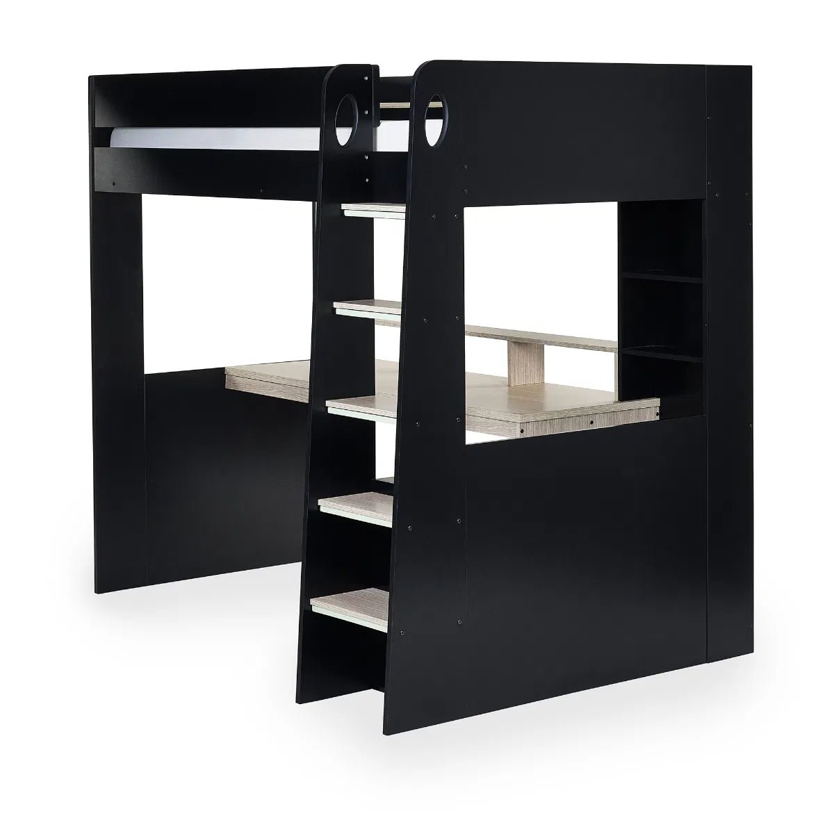 Blaze Gaming High Sleeper Bed Frame with Desk - Julian Bowen