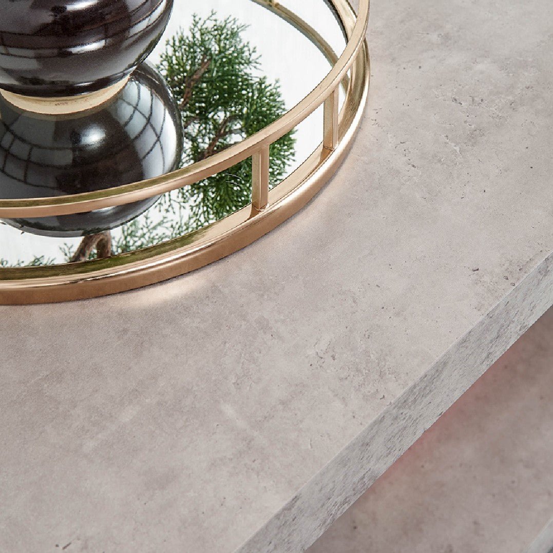 Bloc Concrete Coffee Table with Shelf - GFW