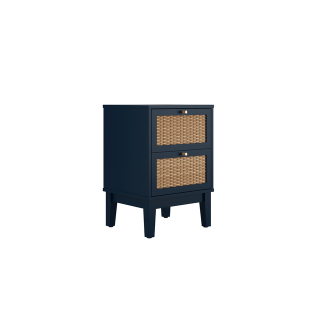 Bordeaux 2 Drawer Bedside Cabinet - LPD