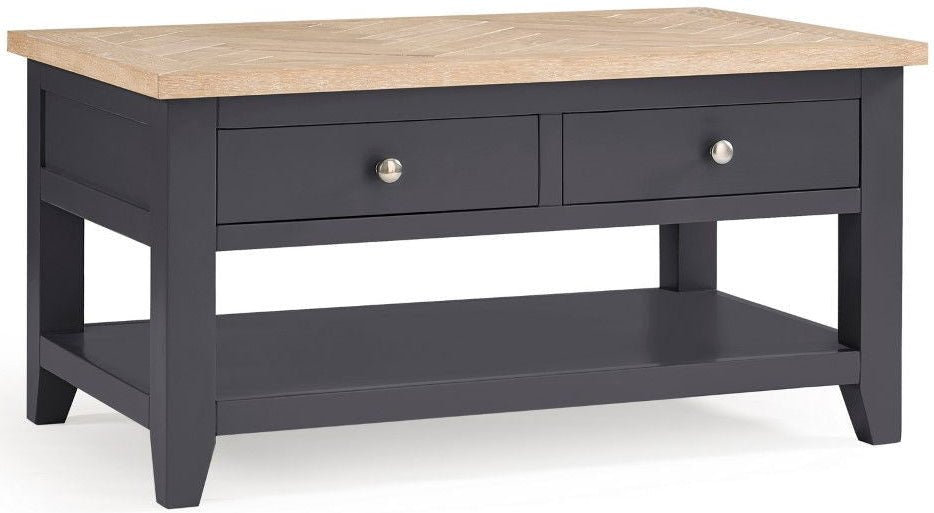 Bordeaux 2 Drawer Coffee Table - Julian Bowen