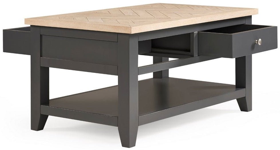 Bordeaux 2 Drawer Coffee Table - Julian Bowen