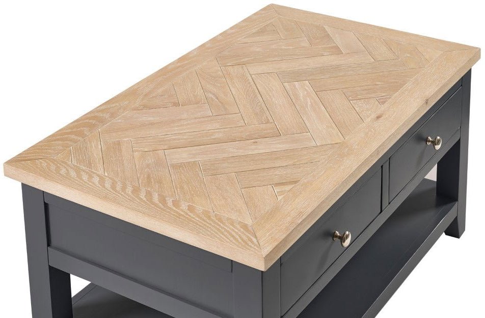 Bordeaux 2 Drawer Coffee Table - Julian Bowen