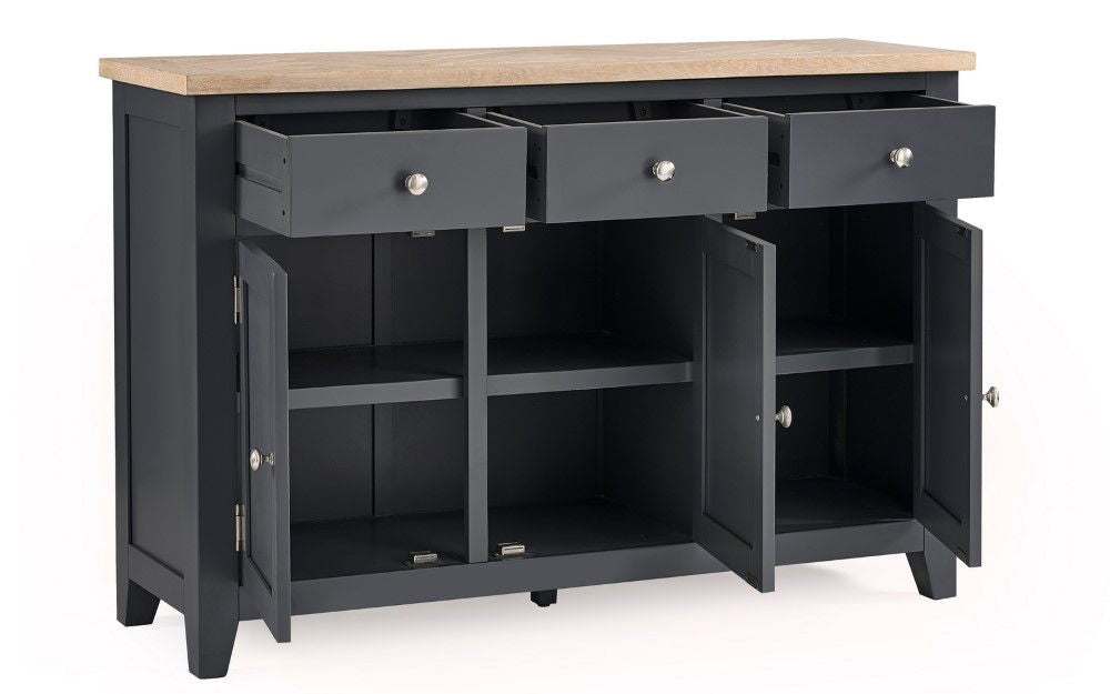 Bordeaux 3 Drawer 2 Door Sideboard - Julian Bowen