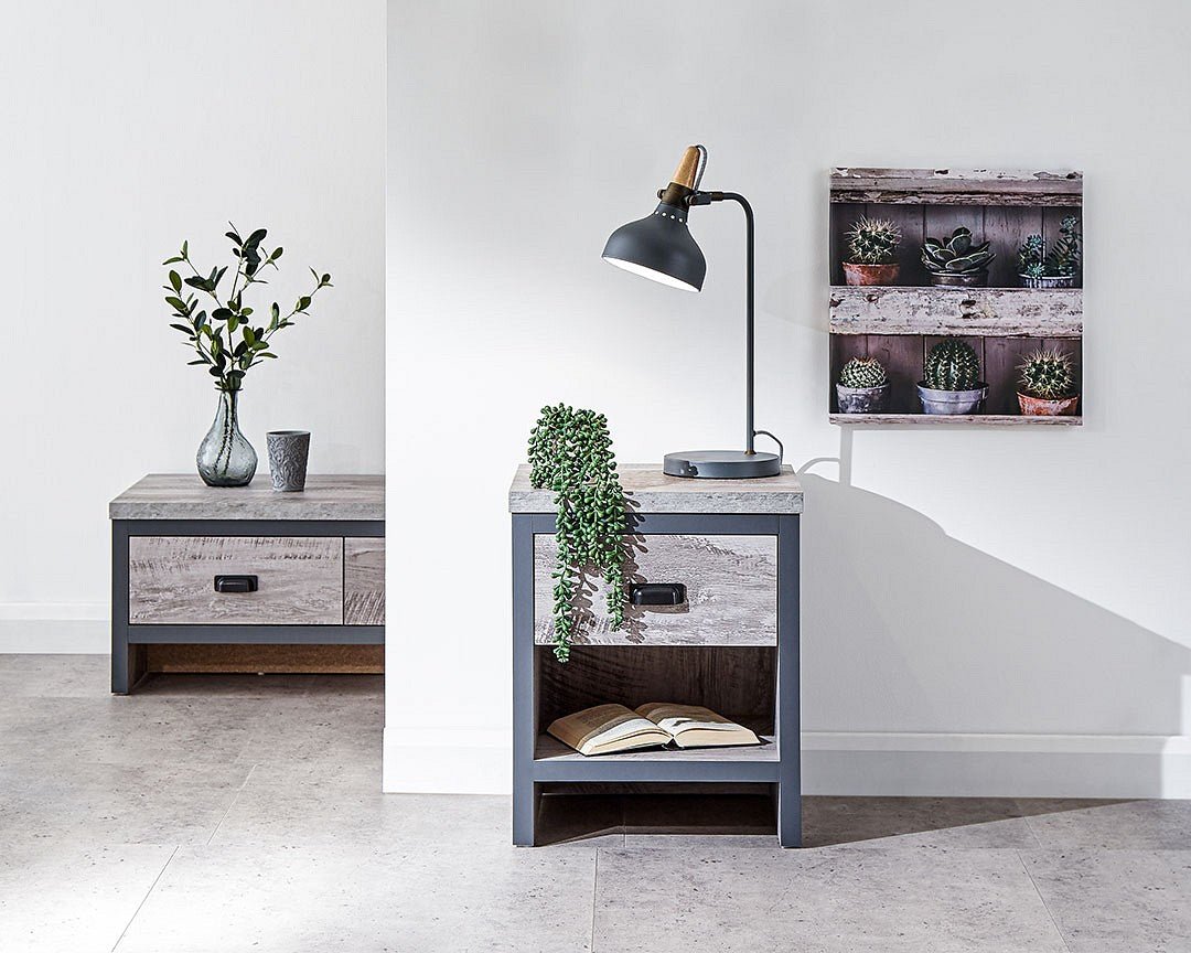 Boston 1 Drawer Lamp Table - GFW