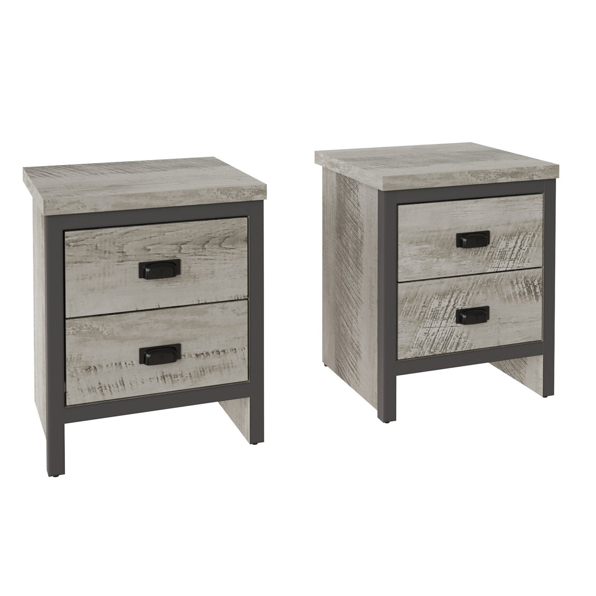 Boston 2 Drawer Bedside Table Pair - GFW