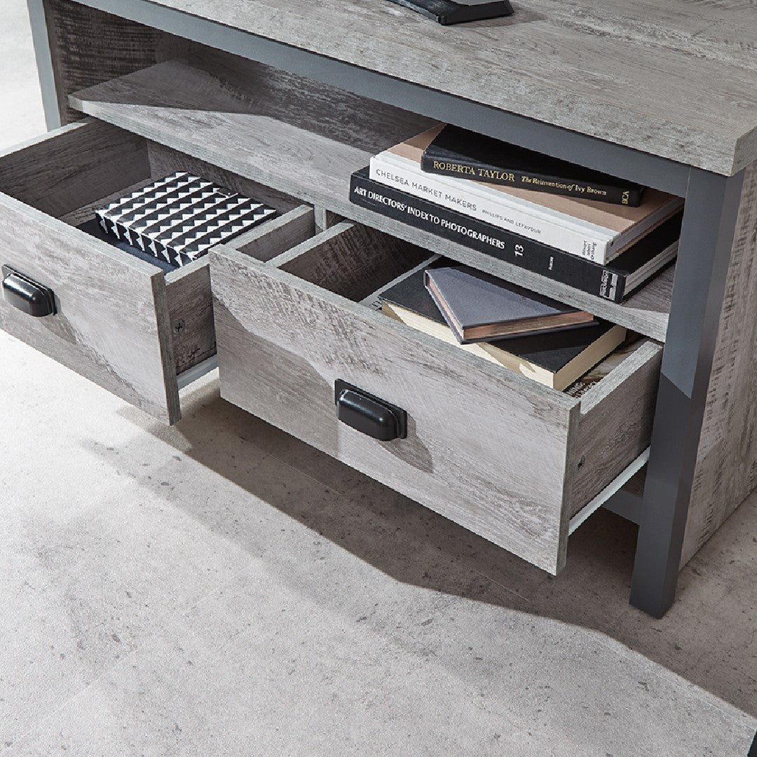 Boston 2 Drawer Corner TV Unit - GFW