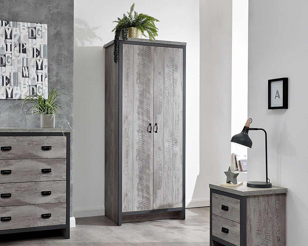 Boston 3 Piece Grey Bedroom Set - GFW