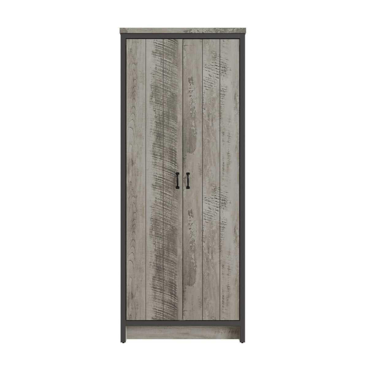 Boston Reclaimed Wood Effect 2 Door Wardrobe - GFW