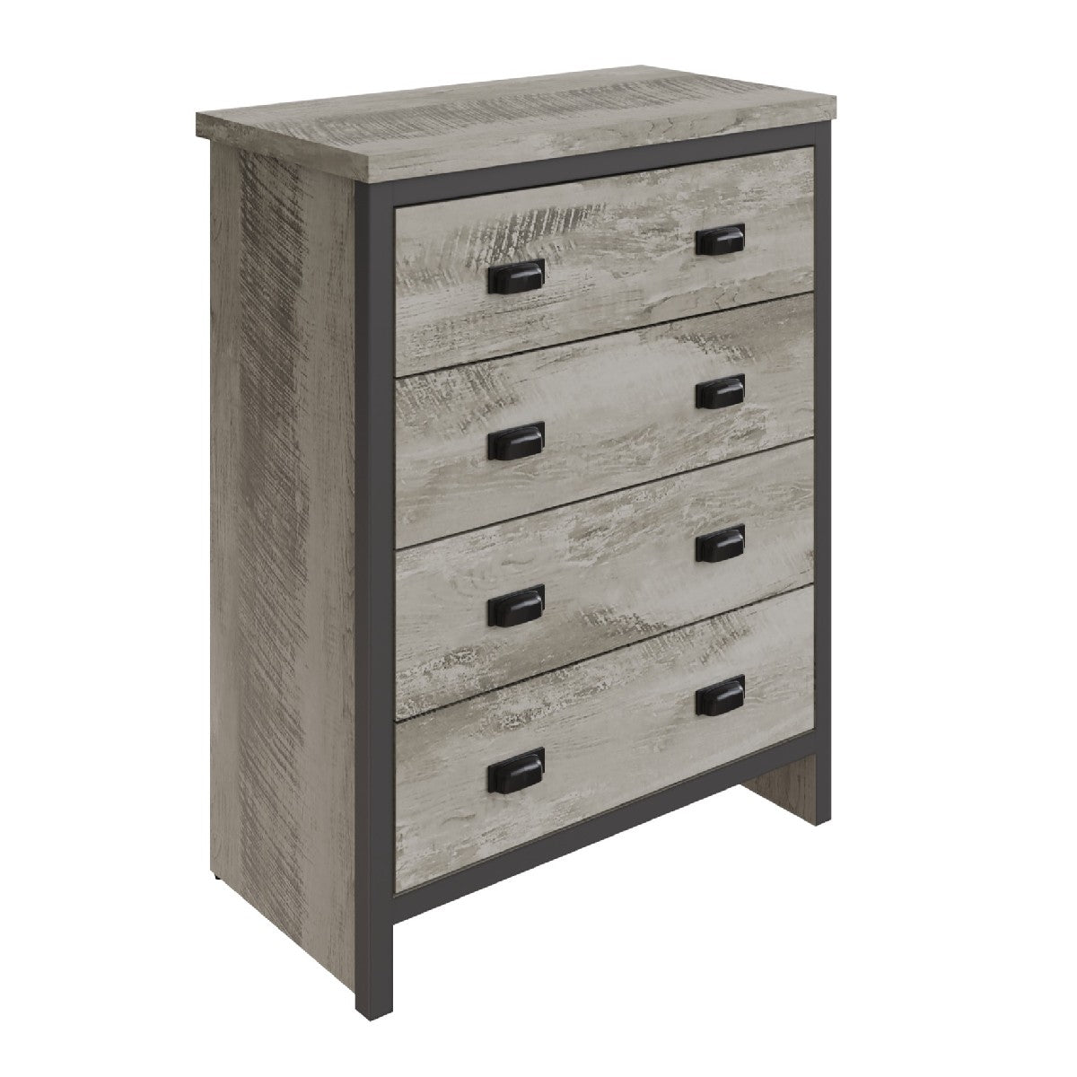 Boston Reclaimed Wood Effect 4 Drawer Chest - GFW