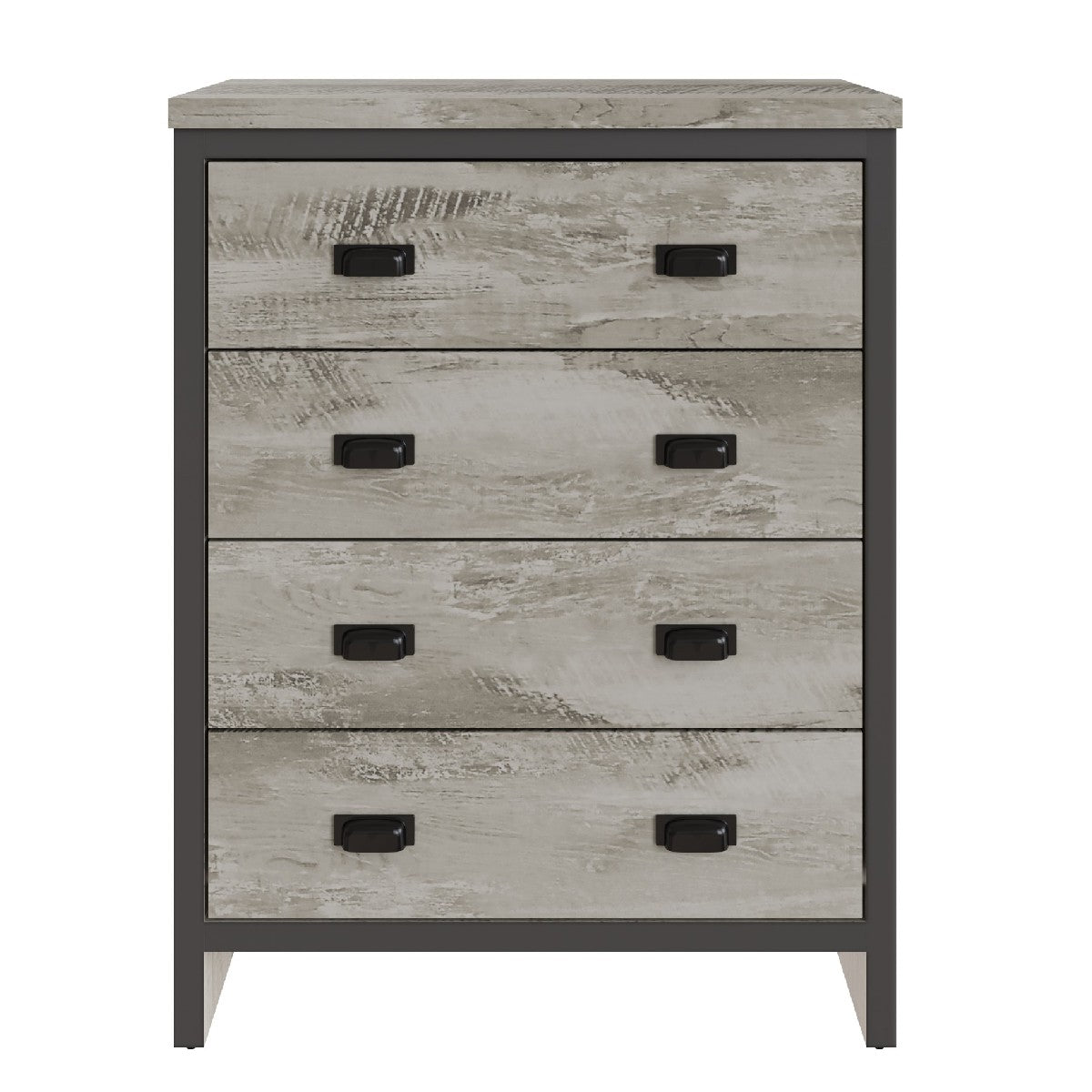 Boston Reclaimed Wood Effect 4 Drawer Chest - GFW