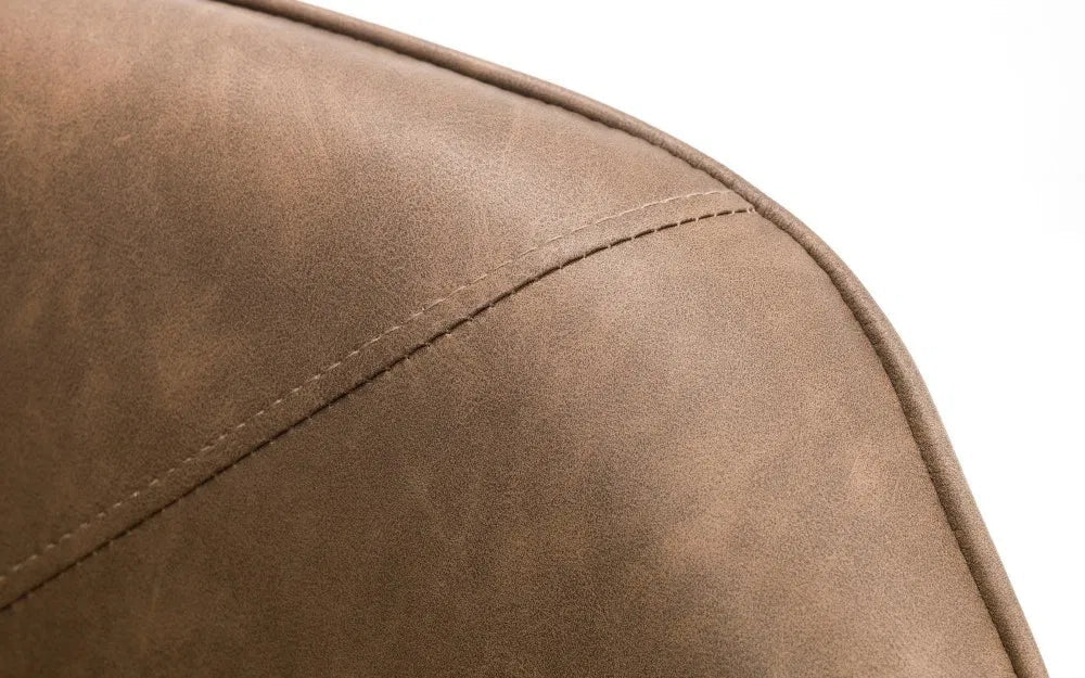 Bowery Faux Leather Swivel Chair - Julian Bowen