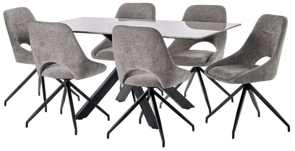 Bradley Marble Dining Table - Julian Bowen