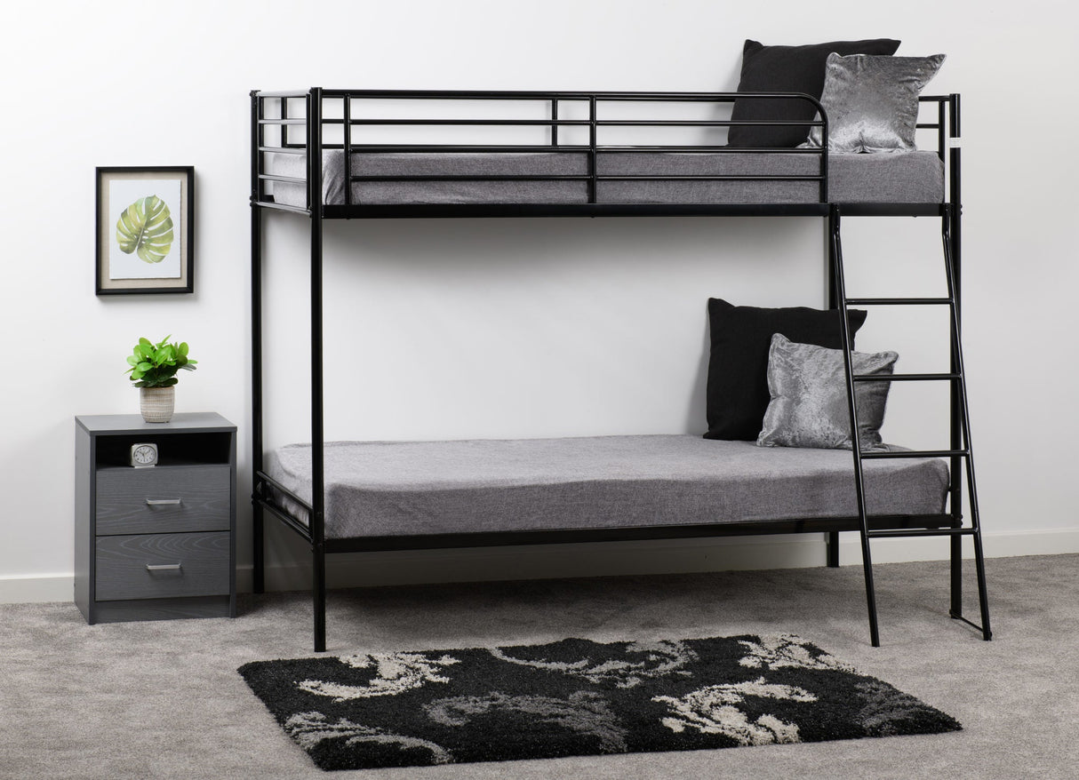 Brandon Metal Bunk Bed (3' Single) - Seconique
