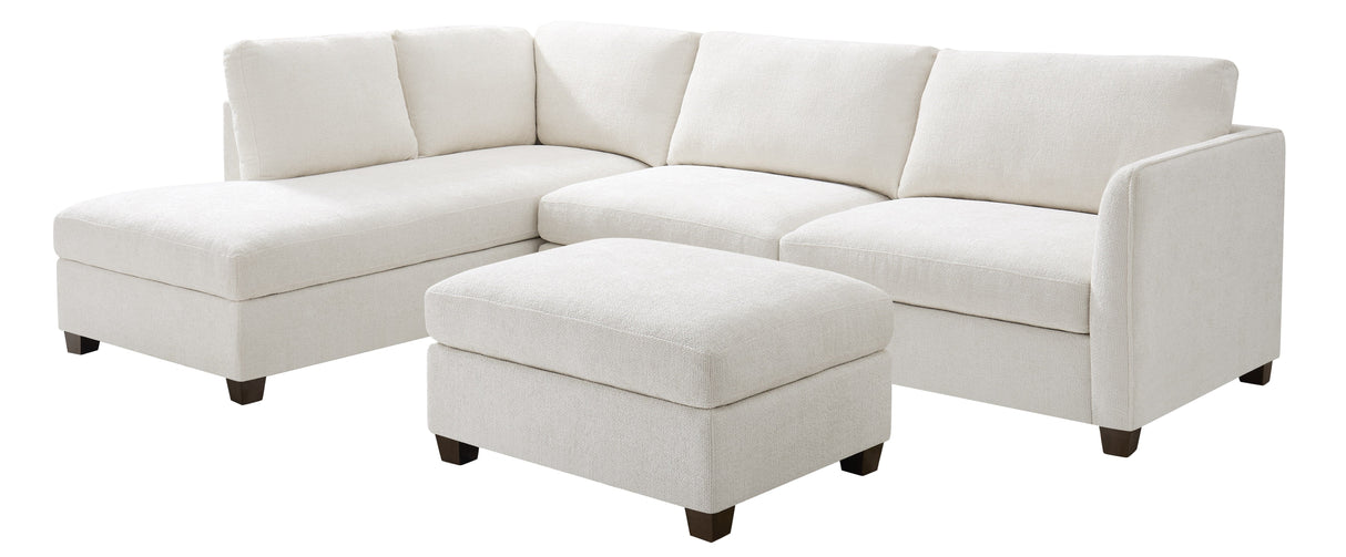 Brittany Left Hand Corner Terminal Sofa and Footstool - TGC