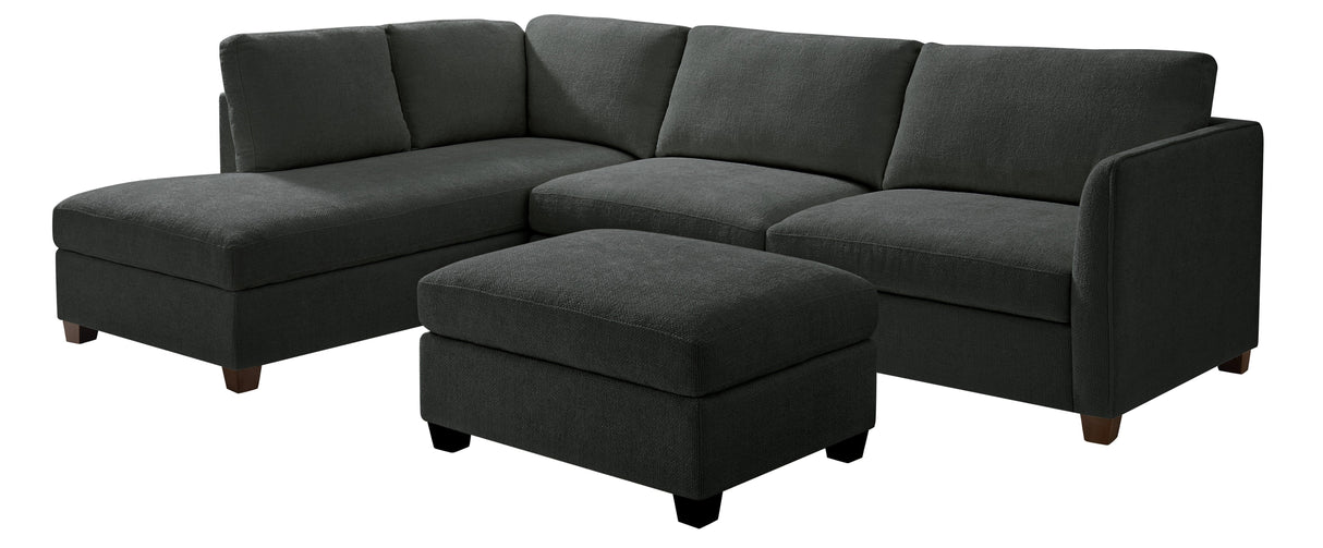 Brittany Left Hand Corner Terminal Sofa and Footstool - TGC