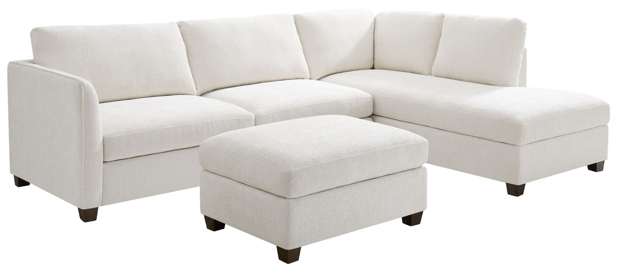 Brittany Right Hand Corner Terminal Sofa and Footstool - TGC