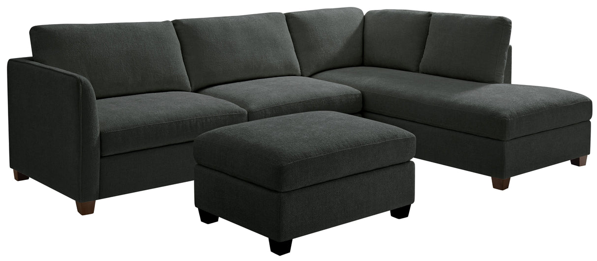 Brittany Right Hand Corner Terminal Sofa and Footstool - TGC