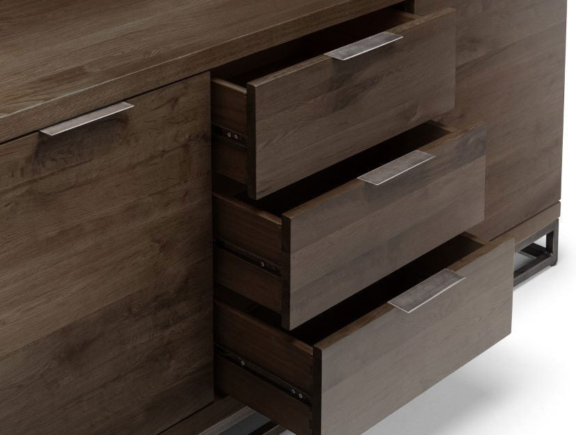 Brooklyn 3 Drawer 2 Door Sideboard - Julian Bowen