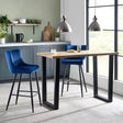 Brooklyn Bar Table and 2 Luxe Bar Stools - Julian Bowen