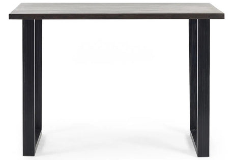 Brooklyn Bar Table and 2 Soho Faux Leather Bar Stools - Julian Bowen