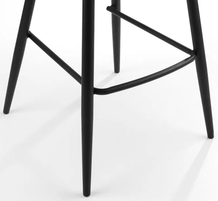 Brooklyn Bar Table and 2 Soho Faux Leather Bar Stools - Julian Bowen