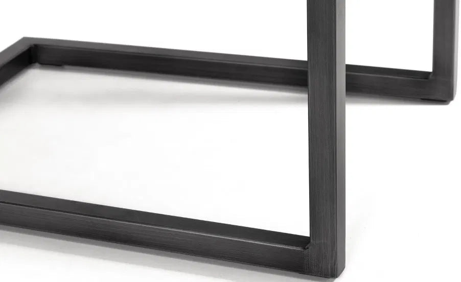 Brooklyn Leather and Metal Dining Chair - Julian Bowen