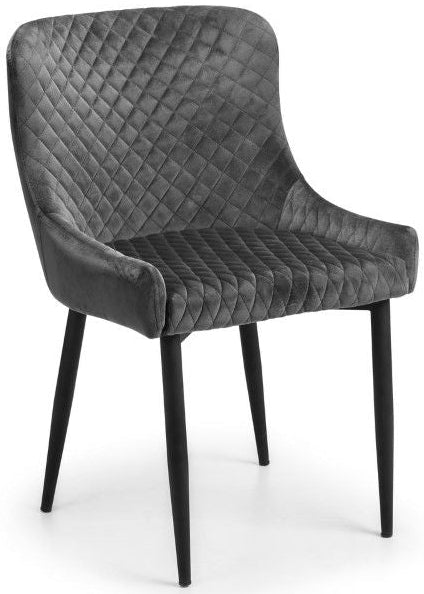 Brooklyn Round & Luxe Chairs Dining Set - Julian Bowen