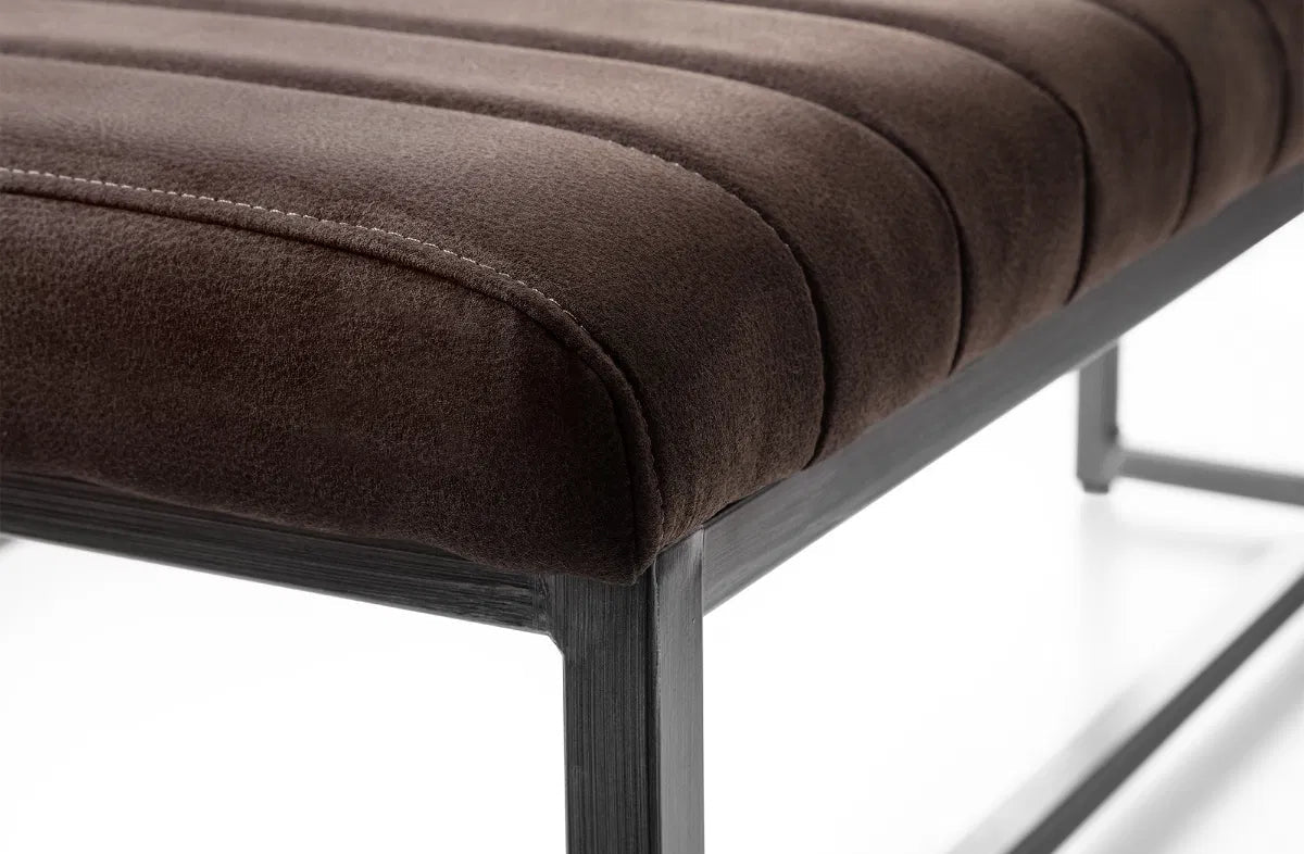 Brooklyn Suede Dining Bench - Julian Bowen