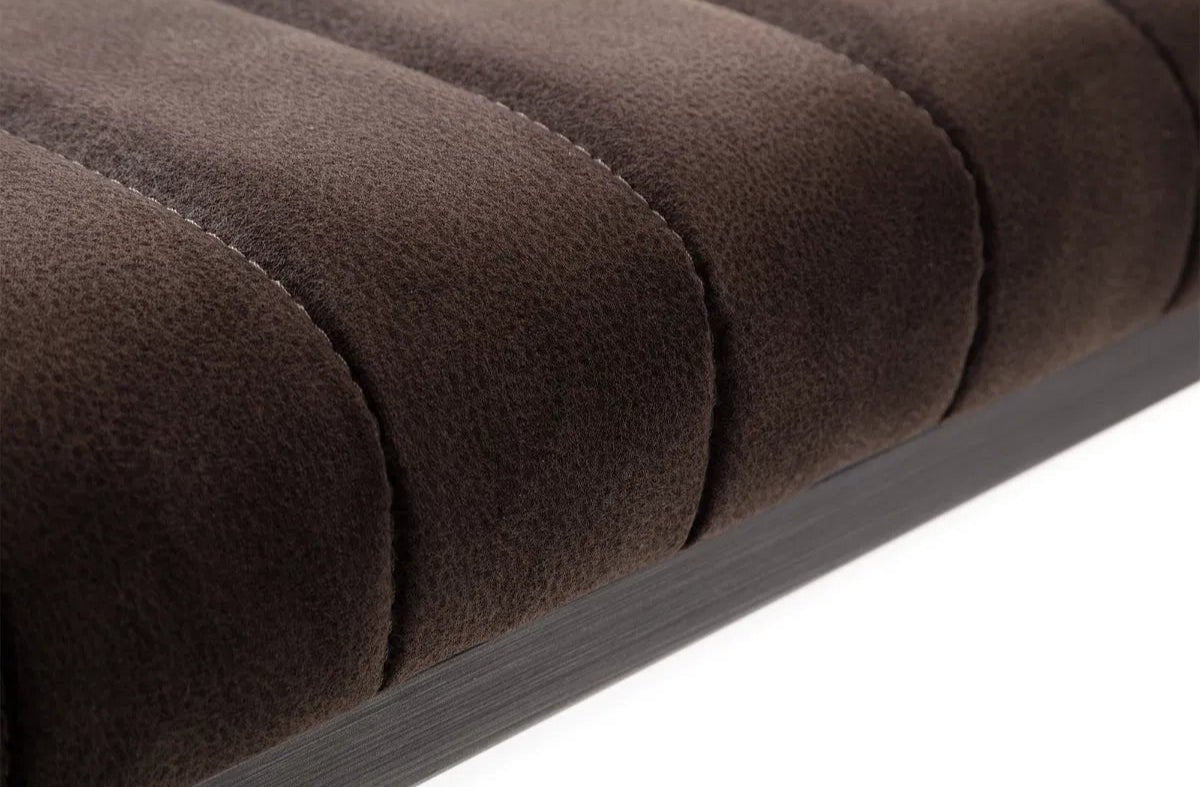 Brooklyn Suede Dining Bench - Julian Bowen