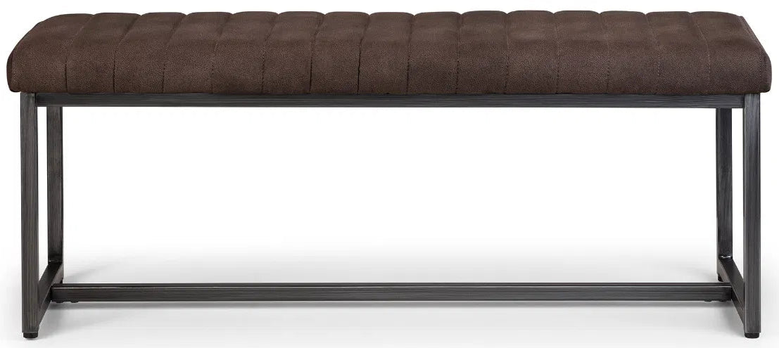 Brooklyn Suede Dining Bench - Julian Bowen