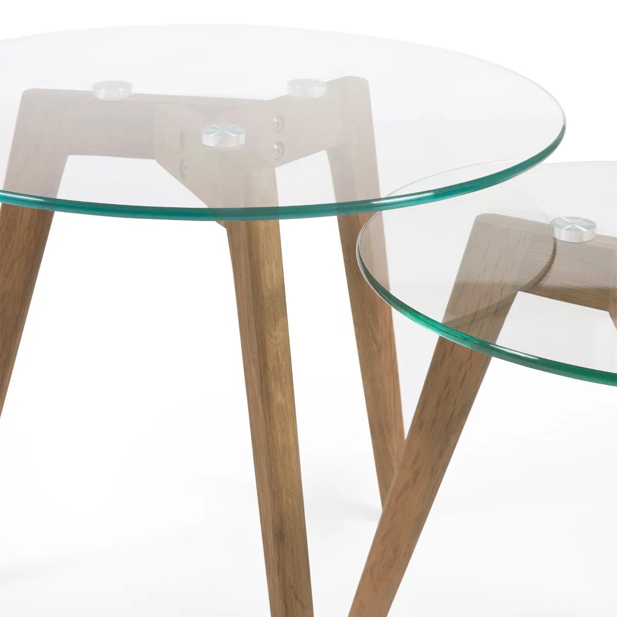 Bryant Nest of 2 Glass Tables - Julian Bowen