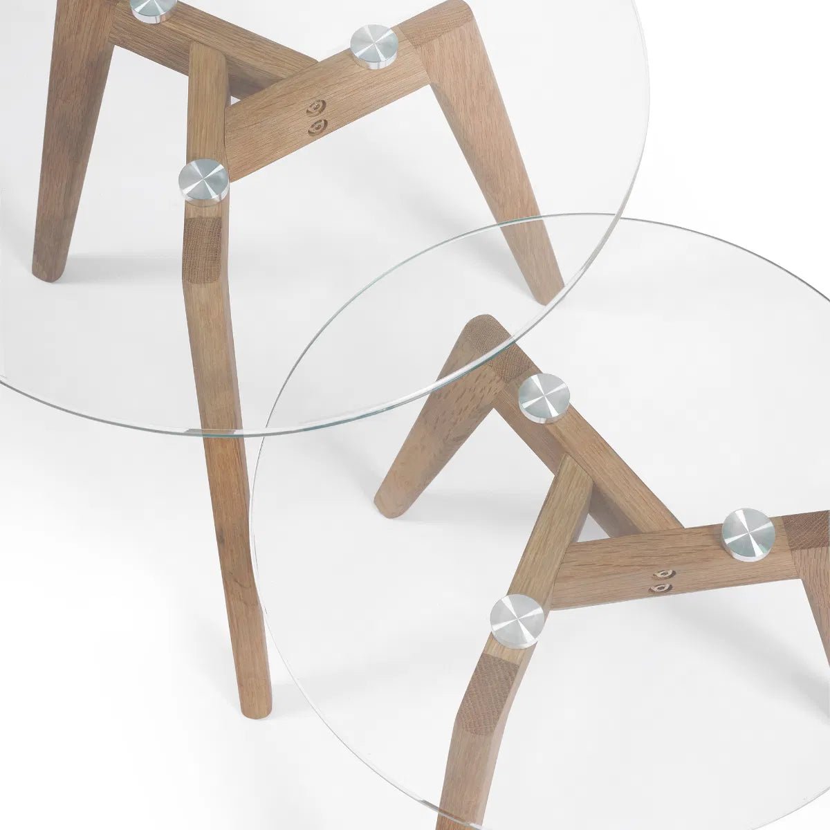 Bryant Nest of 2 Glass Tables - Julian Bowen