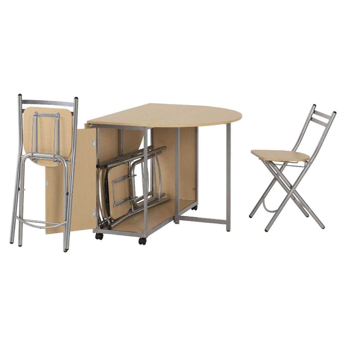 Budget Butterfly Folding Space Saving Dining Set - Seconique