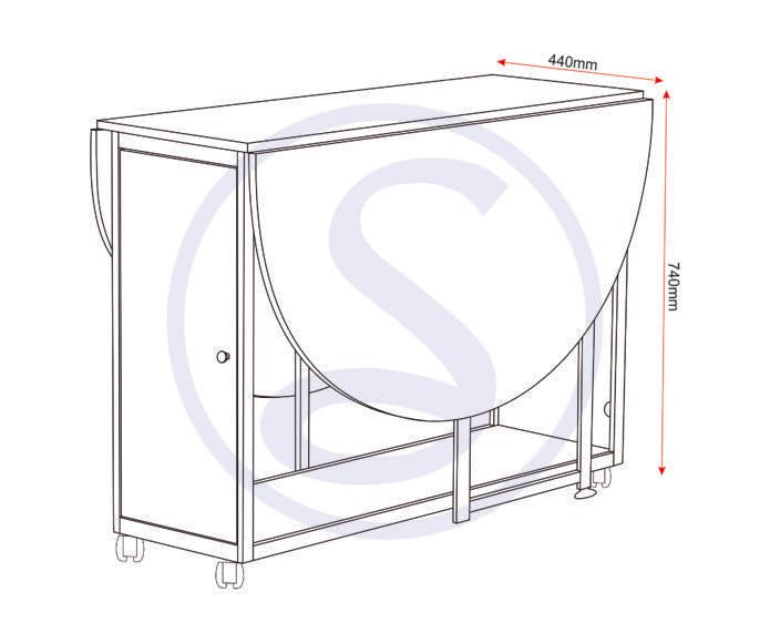 Budget Butterfly Folding Space Saving Dining Set - Seconique