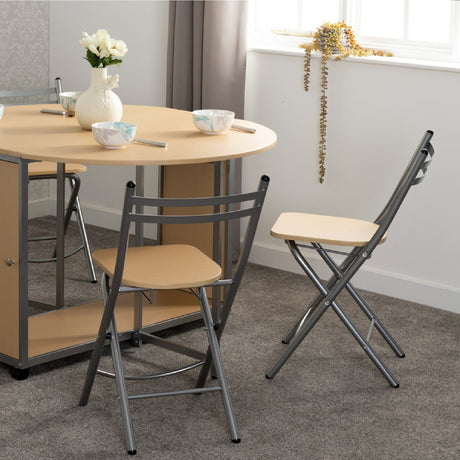 Budget Butterfly Folding Space Saving Dining Set - Seconique