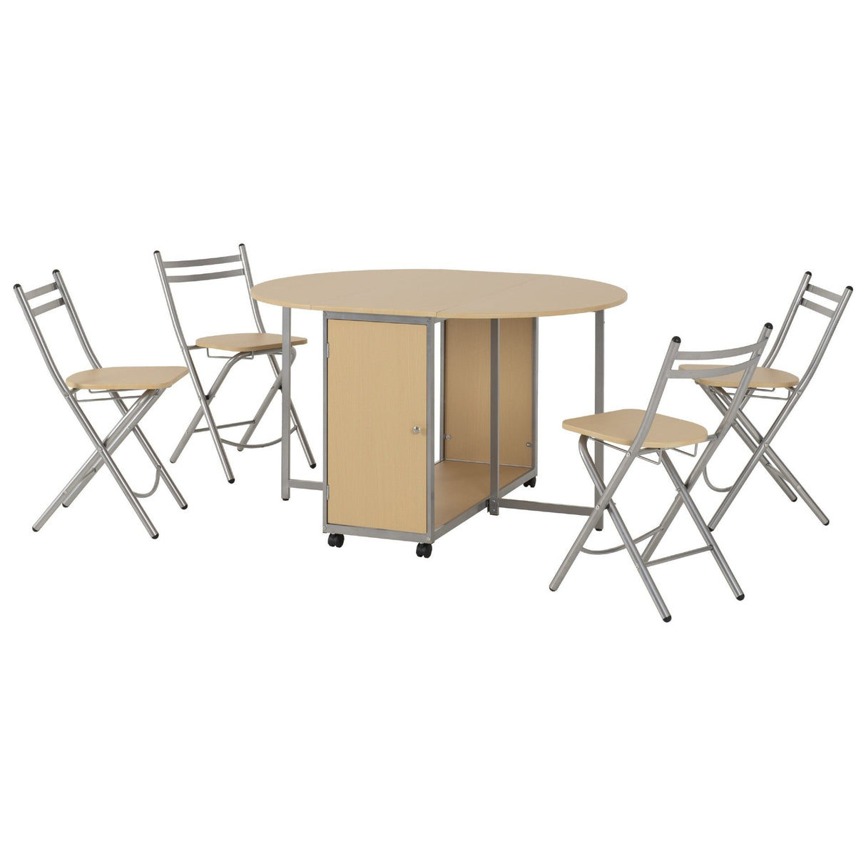 Budget Butterfly Folding Space Saving Dining Set - Seconique